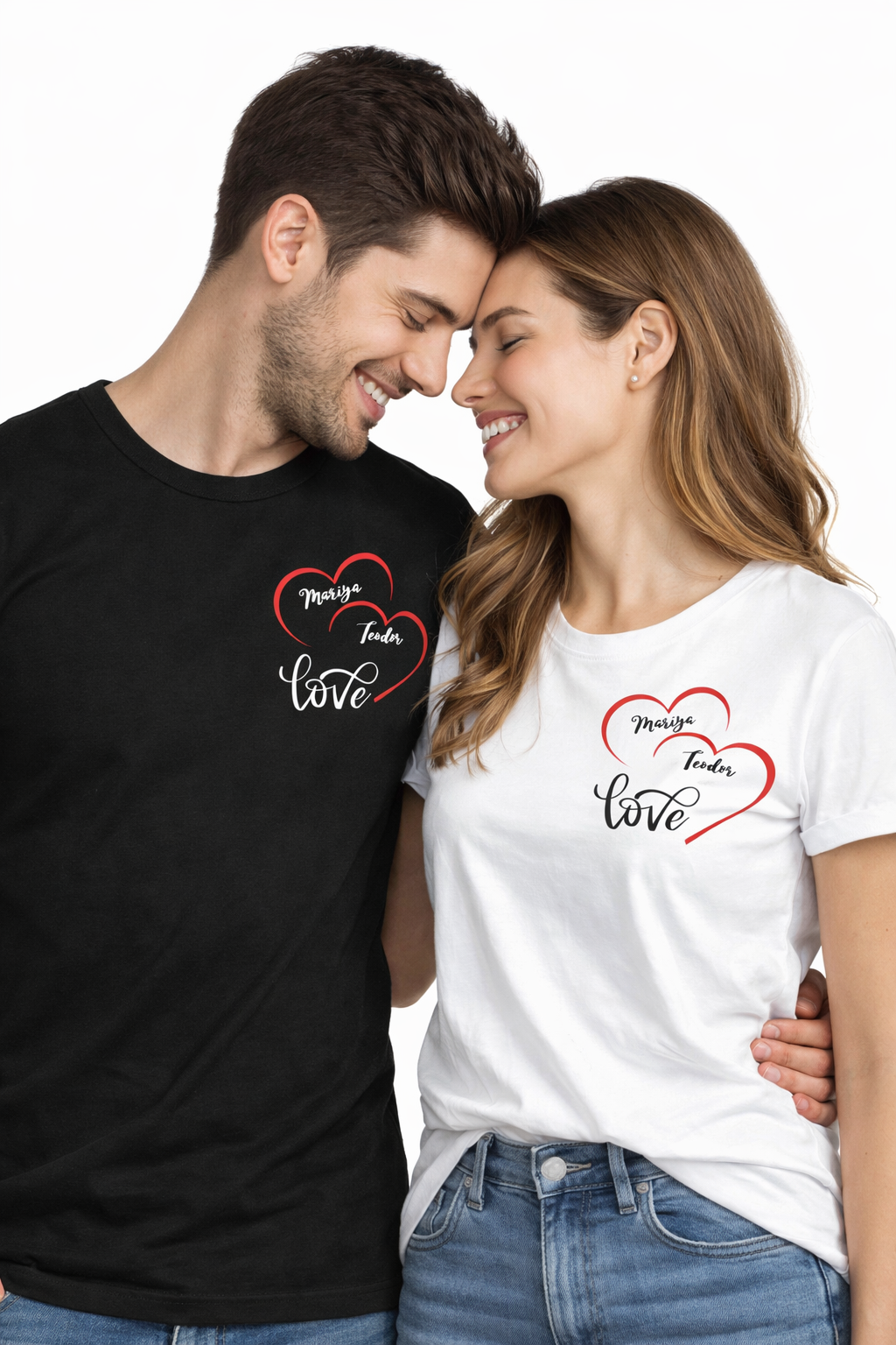 Дамска/Мъжка тениска с бродерия Valentine’s day 5